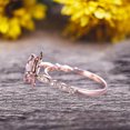thumbnail image 3 of 10k Rose Gold Morganite Halo Engagement Ring With Cushion Cut 1.50 Carat Milgrain Art Deco, 3 of 6