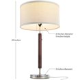 thumbnail image 3 of Brightech Carter LED Lampe de Chevet - Table Compacte et Lampe de Lecture de Bureau pour Chambre à Coucher, Salon, Bureau - Table de Chevet Moderne et Lampe de Chevet avec Lumière Ambiante Douce - Acier Inoxydable et Finition en Bois, 3 of 4