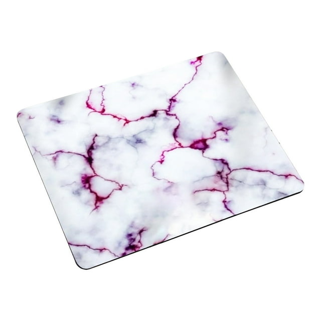 Marble Mouse Pad 8.6x7x0.12 Inch Waterproof and Non - Slip with Lycra Cloth for Office and Gaming