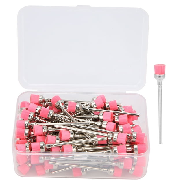 Cepillo de limpieza de brocas para uñas, 100 piezas, broca para uñas, cepillo para polvo de uñas, cepillo limpiador de brocas para uñas, grado profesional