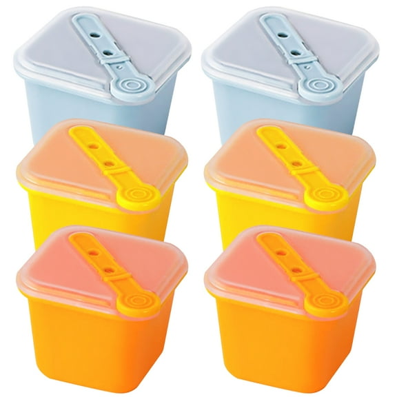 6Pcs Silicone Ice Cube Mold Individual Ice Cube Moulds with Removable Lid for Home