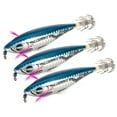 thumbnail image 1 of 3pcs Squid Jig Artificial Hard Fishing Lures, 1 of 7