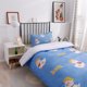 thumbnail image 3 of 3D Cartoon Animal Azul Pato Funda de edredón Juego de ropa de cama Funda nórdica Fundas de almohada, 3 of 10