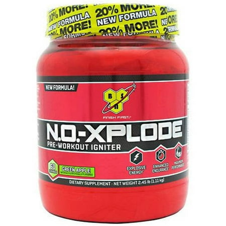 BSN N.O.-Xplode, Green Apple, 60 CT