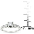 thumbnail image 3 of Luxurman Ladies Affortable 14K Unique Natural 0.6 Ctw Diamond Engagement Ring Cheap (White Gold Size 6.5), 3 of 3