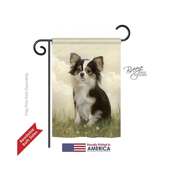Breeze Decor 60094 Pets Chihuahua 2-Sided Impression Garden Flag - 13 x 18.5 in.