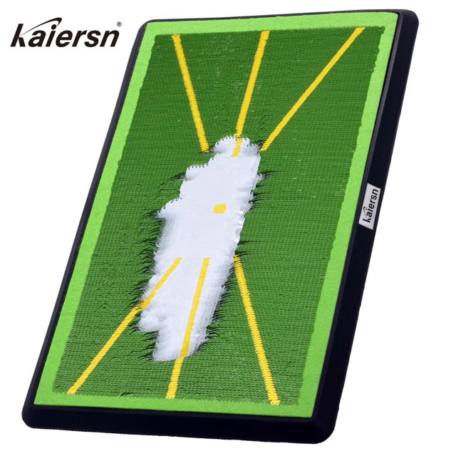 Golf Swing Training Pad Swing Path Detection Mat Directional Practice Mat for Enhanced Swing Accuracy black
