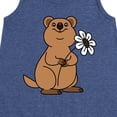 thumbnail image 3 of Instant Message - Quokka Flower - Toddler and Youth Girls A-line Dress, 3 of 6