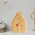 thumbnail image 5 of Oso Decorativo Escultura Del Arte Osos La Familia en Forma Corazón, 5 of 5