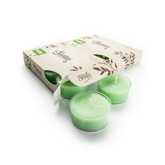 Mistletoe Moments Tealight Candles Multi Pack - 12 Green Premium Scented Tea Lights - Shortie's Candle Company