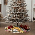 thumbnail image 5 of Kdxio Cute Cat Cartoon Print Christmas Tree Skirt Christmas Xmas Tree Skirts Mat for New Year Holiday Christmas Party Decorations-30", 5 of 7