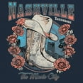 thumbnail image 3 of Nashville TN The Music City Women's Tank Top Country Cowgirl Boots and Hat, 3 of 7