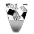 thumbnail image 3 of Silver Womens Ring Anillo Para Mujer Stainless Steel Ring with Top Grade Crystal Catanzaro, 3 of 4