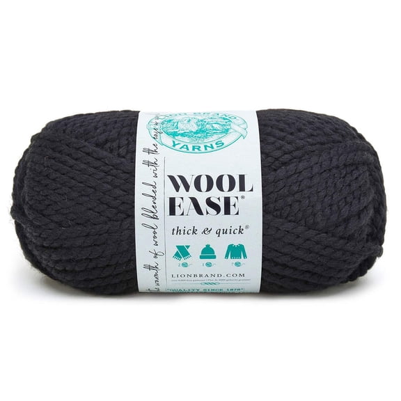 Lion Brand Wool-Ease Thick & Quick Yarn, Solids, 15 Pack