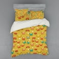 thumbnail image 2 of Ambesonne Cartoon Bedding Set 3 Pcs, Star and Shells Pattern, Twin XL, Pale Coffee, 2 of 3