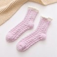 thumbnail image 2 of Winter Fluffy Socks Fuzzy Warm Crew Socks Sleeping Socks Slipper Socks for Women, 2 of 10