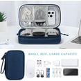 thumbnail image 4 of Bolsa organizadora de cables de viaje, bolsa de transporte para accesorios electrónicos, bolsa de almacenamiento portátil impermeable de doble capa para cables, cargadores y teléfonos, 4 of 5