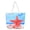 Type3, variant on Tote bag, women's beach bag, large-capacity portable canvas bags, burlap shoulder strap, digital printing pattern