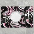 thumbnail image 2 of Grey Pink Black Stripes Placemats Set of 4,Geometric Table Place Mats,Modern Striped Art Geometry Placemat for Kitchen Dining Table Decor Indoor Outdoor 18"x12", 2 of 4