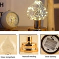thumbnail image 4 of Golden Bulb LED Night Lamp, Rechargeable Decorative Table Lamp – Warm Light, Portable, Battery-Operated, for Desktop, Bedroom, Office, Holiday Decor – Gold, 4 of 8