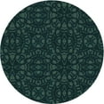 thumbnail image 1 of Ahgly Tapis Rond Lavable en Machine Intérieur Transitionnel Noir Nuit, 8 Pieds Rond, 1 of 7