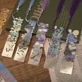 thumbnail image 2 of 1 pc Retro Floral Painting Metal Bookmark Hollow Bronzing Bookmark With Tassel For Book Club Reader Writers Book Lovers Students Sunrise Impression, 2 of 6