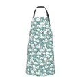 thumbnail image 2 of Xecao Floral Print Kitchen Cooking Aprons, Waterproof Adjustable Bib Aprons with 2 Pockets for Women Men Chef, 2 of 8