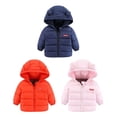 thumbnail image 5 of Toddler Boys Girls Winter Puffer Jackets With Ears Kids Hooded Coats Outerwear 1-5Y, 5 of 6