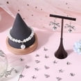 thumbnail image 4 of 1 Box 100Pcs Eye Pin Bails Screw Eye Pin Bail 304 Stainless Steel Bead Cap Small Screw Eye pins Clasps Hooks Pin Eye Screws Connectors for Jewelry Making Accessories DIY Half Drilled Beads, 4 of 6