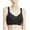 Black, variant on Bras for women full coverage Wireless womens bras full size support minimizer not back fat wide straps wirefree unpadded lift up comfy Plus size bra Black 44D 44 D