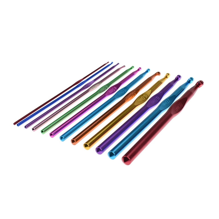 Multi-Coloured Aluminum 2mm-10mm Handle Crochet Hooks Knitting Knit Needles  - China Crochet Hook and Alum Material price