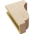 thumbnail image 6 of 4"W x 8"D x 12"H Classic Van Buren Rough Cedar Woodgrain TimberThane Corbel, Primed Tan, 6 of 6