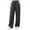 Dark Gray, variant on Cargo Sweatpants for Women Waisted Drawstring Waist Wide Leg Joggers Fall Fashion Casual Loose Pants with Pockets