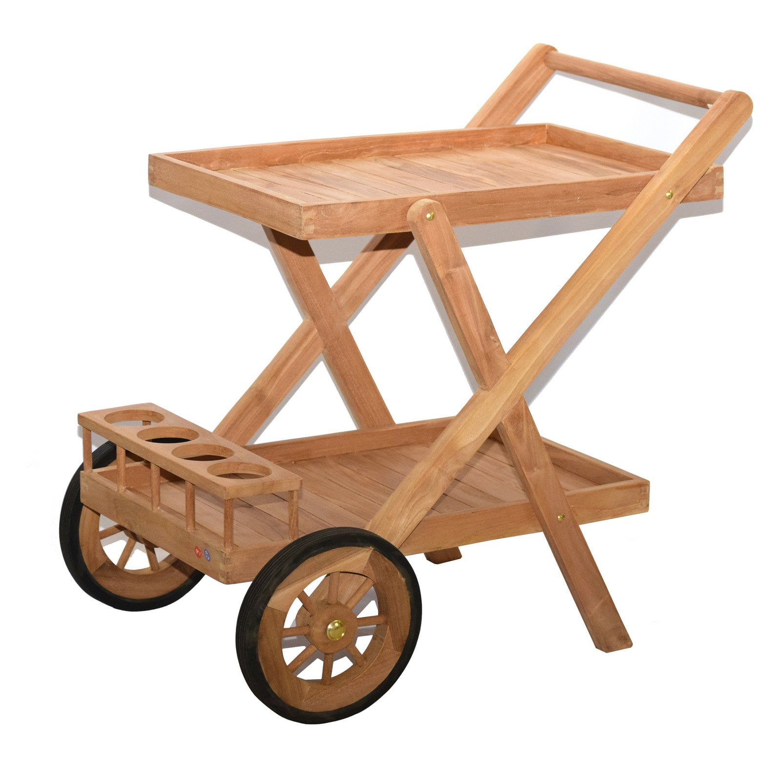 Bamboo54 Teak Outdoor Serving Cart