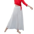 thumbnail image 4 of Womens Chiffon Dance Pants Modern Dance Latin Women High Waist Loose Wide Leg Pants Casual Dancing Pants Trousers, 4 of 6