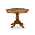 thumbnail image 2 of HBT-ANA-TP East West Furniture Beautiful Dinner Table with Natural Acacia Color Table Top Surface and Asian Wood Dining Table Pedestal Legs - Natural Acacia Finish, 2 of 4