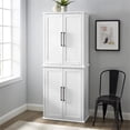 thumbnail image 2 of Crosley Furniture Bartlett Wood Stackable Storage Pantry in White (Set of 2), 2 of 11