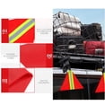 thumbnail image 3 of Tow 4PCS Banderas De Seguridad Reflectantes Rojas Impermeabilizante Bandera De Remolque De Advertencia De Remolque De Alta Visibilidad Para Camiones Bicicletas, 3 of 7
