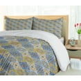 thumbnail image 5 of Ambesonne Antique Oriental Duvet Cover Sets, Vibrant Azulejo, 2-King, Violet Blue Amber, 5 of 7