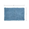 thumbnail image 3 of Home Weavers Fantasia Collection 100% Cotton Bathroom Rugs Set, Machine Washable Rug, Extra Soft & Water Absorbent bath Rug, Kitchen Mat, Bath Rug, Bath Floor Mat Non Slip, 24"x40" Rectangle, Blue, 3 of 6