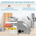 thumbnail image 5 of Oil Extraction Machine For Home 1250W Automatic Oil Presser Cold Hot Press Stainless Steel Oil Press Machine Oil Extractor Automatic Oil Press Extractor, 5 of 9
