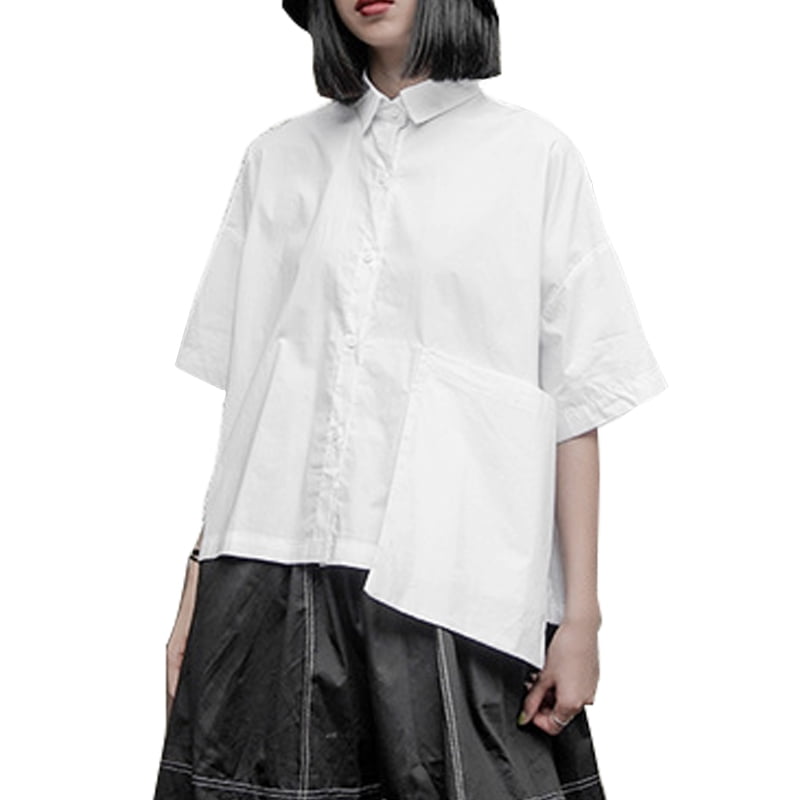 womens black dress shirt walmart