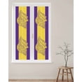 thumbnail image 2 of Window Privacy Film Conch Mandalas Stained Glass Window Film Decorative Sun Block Window Cover Boho Modern Yellow Purple Abstract Stripe Window Clings Static Adhesive Sticker for Bathroom 17.7"x78.7", 2 of 7