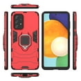 thumbnail image 3 of Cowithday for Samsung Galaxy A53 5G Phone Case, Galaxy A53 Cover, Magnetic 360° Rotate Ring Stand Drop Protection Shockproof Military-Grade Heavy Duty Phone Case for Samsung A53 (2022), Red, 3 of 6