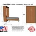 thumbnail image 6 of Create-A-Bed Twin Size Deluxe Murphy Bed Kit, Vertical, 6 of 7