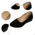 thumbnail image 5 of Dress Shoes for Women Ladies Fashion Spring Suede Wedge Low Heel Slip on Dressy Ballet Flats Walking Shoes, 5 of 8
