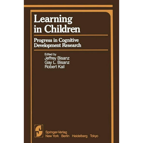 Learning in Children: Progress in Cognitive Development Research, (Paperback)
