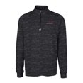 thumbnail image 2 of Men's Cutter & Buck Black Santa Clara Broncos Traverse Camo Print Stretch Quarter-Zip Pullover Top, 2 of 3