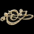 thumbnail image 4 of 2X Elegante Nota de la Música Broche para Las Mujeres la Niña Accesorios de Vestido Broche de Cristal de Oro Broche de Diamantes de Imitación 5.6cmx3cm, 4 of 8