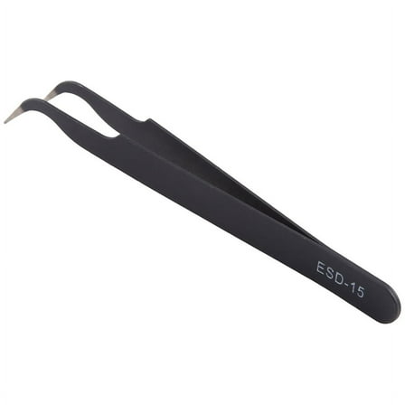 1 x Curved Tip Tweezers-black